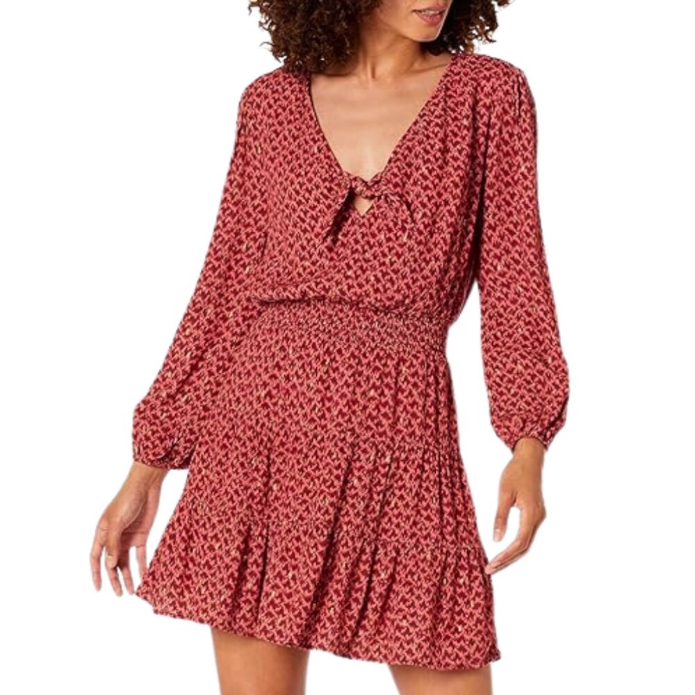 PAIGE Women's Sandee Mini Day to Night Dress in Papaya Multi - Size Small